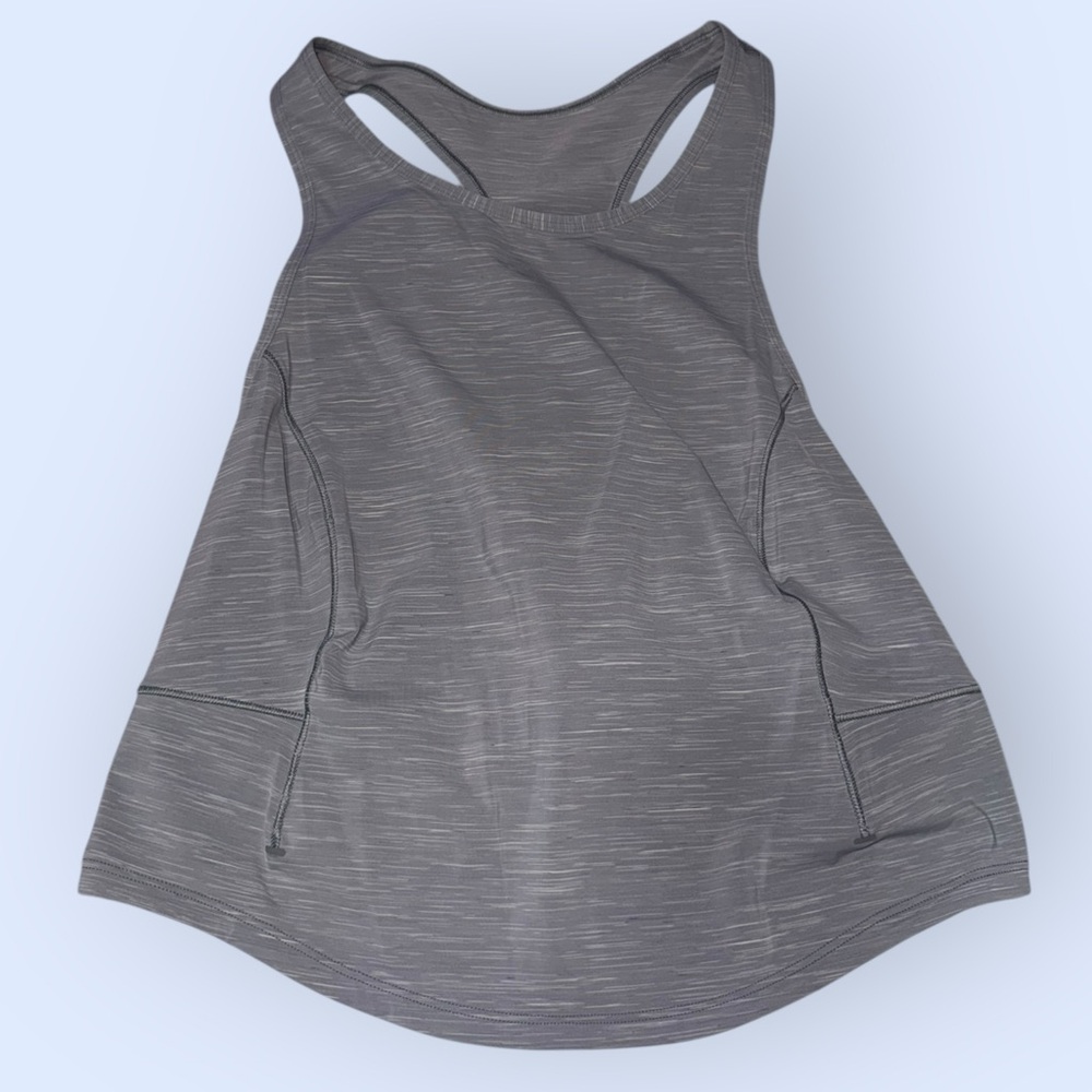 Lululemon Grey Cropped Tank Top